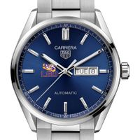 LSU Men's TAG Heuer Carrera with Blue Dial & Day-Date Window