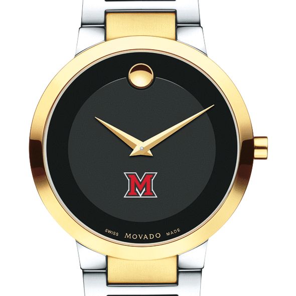 Miami University Men's Movado Two-Tone Modern Classic Museum with Bracelet