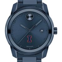 University of Illinois Men's Movado BOLD Blue Ion with Date Window