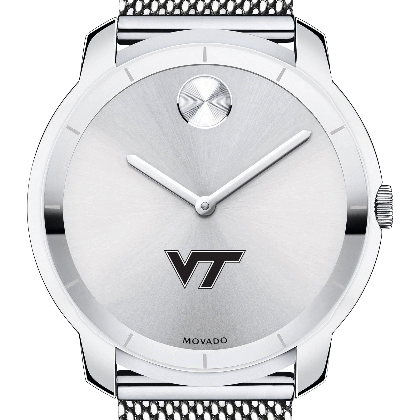 Virginia Tech Men's Movado Stainless Bold 44