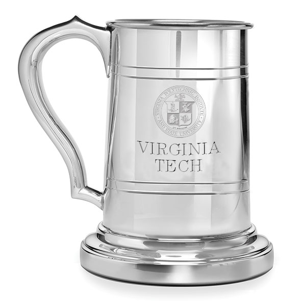 Virginia Tech Pewter Stein