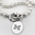 Michigan Pearl Necklace with Sterling Silver Charm - Image 2