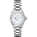 click to view Louisiana State University Women's TAG Heuer Steel Aquaracer w MOP Dial - Image 2