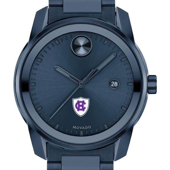 Holy Cross Men's Movado BOLD Blue Ion with Date Window - Image 1