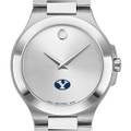 BYU Men's Movado Collection Stainless Steel Watch with Silver Dial - Image 1