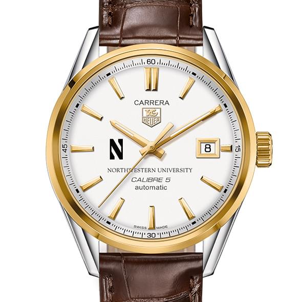 Northwestern Men's TAG Heuer Two-Tone Carrera with Strap