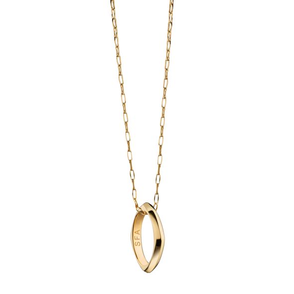 SFASU Monica Rich Kosann Poesy Ring Necklace in Gold - Image 1