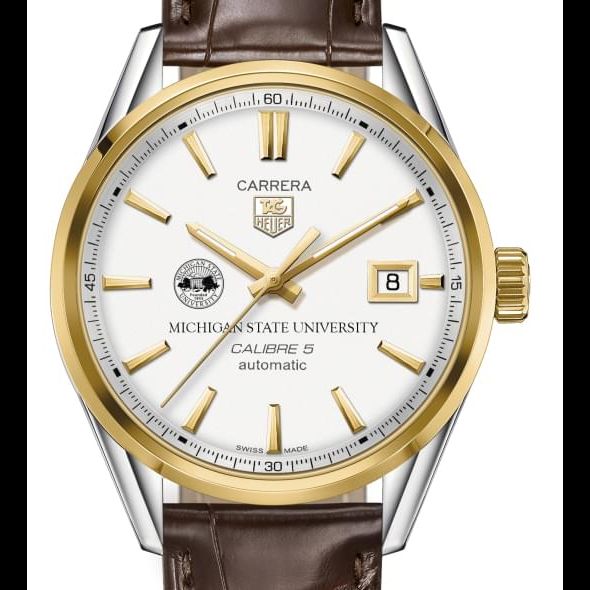 Michigan State Men's TAG Heuer Two-Tone Carrera with Strap