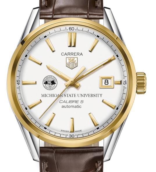 Michigan State Men's TAG Heuer Two-Tone Carrera with Strap