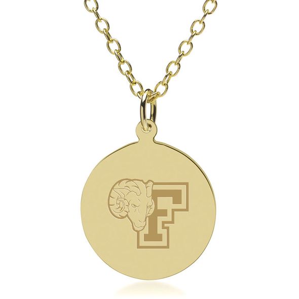 Fordham 14K Gold Pendant & Chain - Image 1