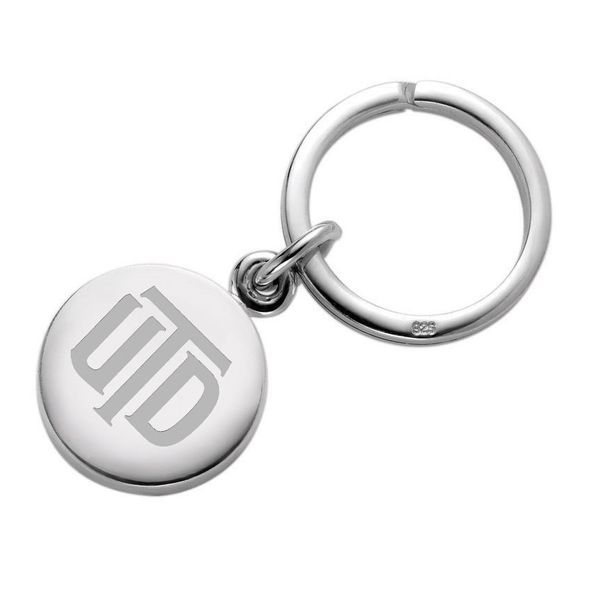 UT Dallas Sterling Silver Insignia Key Ring - Image 1