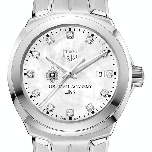 US Naval Academy TAG Heuer Diamond Dial LINK for Women - Image 1