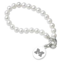 Michigan Pearl Bracelet with Sterling Silver Charm