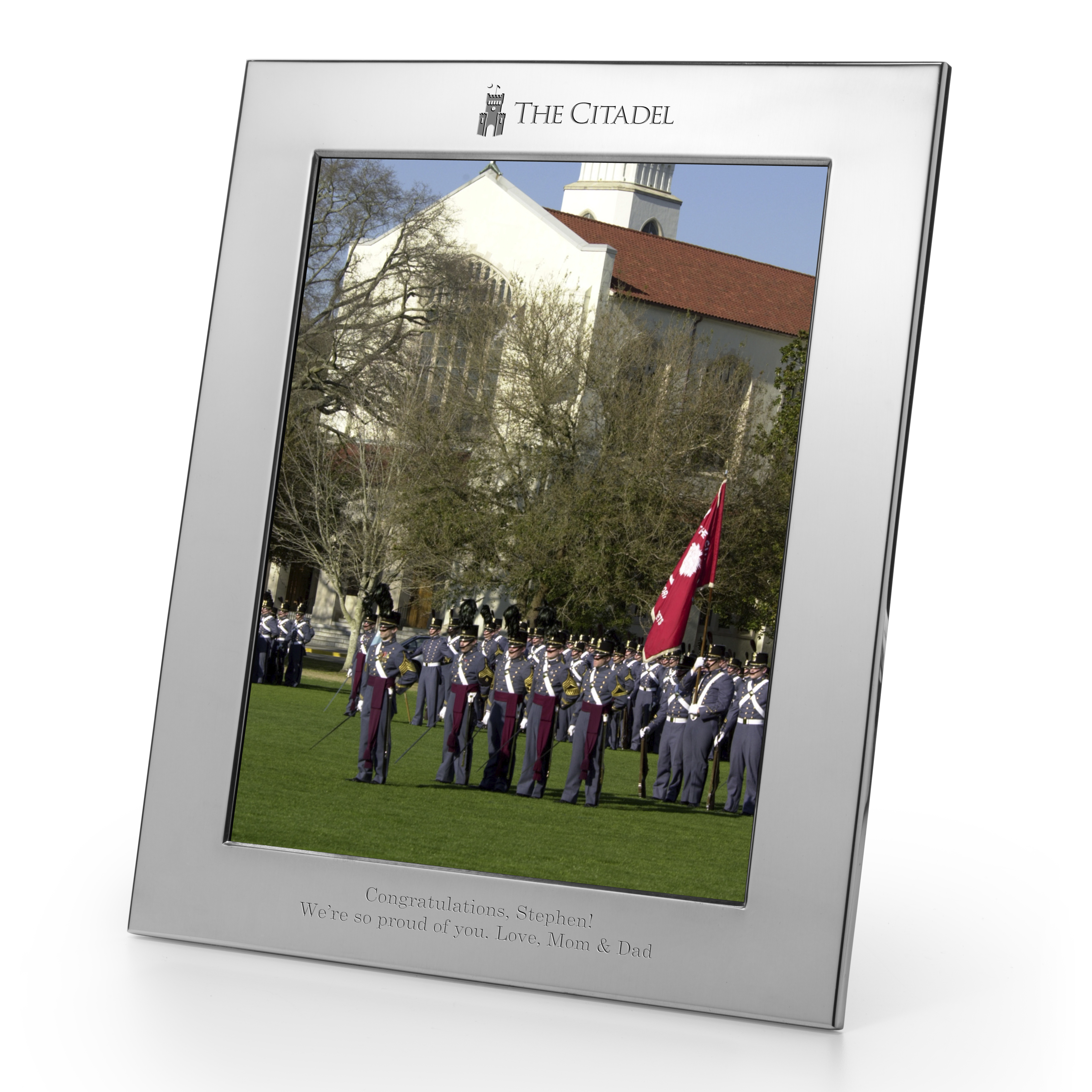 Citadel Polished Pewter 8x10 Picture Frame