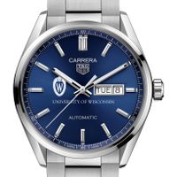 Wisconsin Men's TAG Heuer Carrera with Blue Dial & Day-Date Window