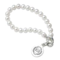 Yale Pearl Bracelet with Sterling Silver Charm