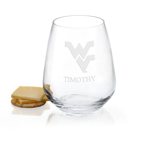 West Virginia Stemless Wine Glasses - Set of 2 - Image 1