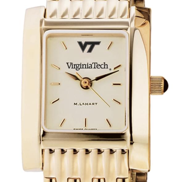 Virginia Tech Women's Gold Quad Watch with Bracelet