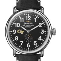 Georgia Tech Shinola Watch, The Runwell 47mm Black Dial