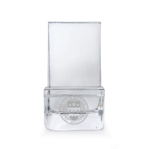 Boston College Glass Phone Holder by Simon Pearce - Image 1
