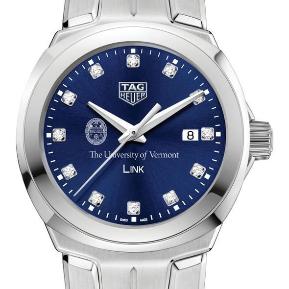 University of Vermont Women's TAG Heuer Link with Blue Diamond Dial