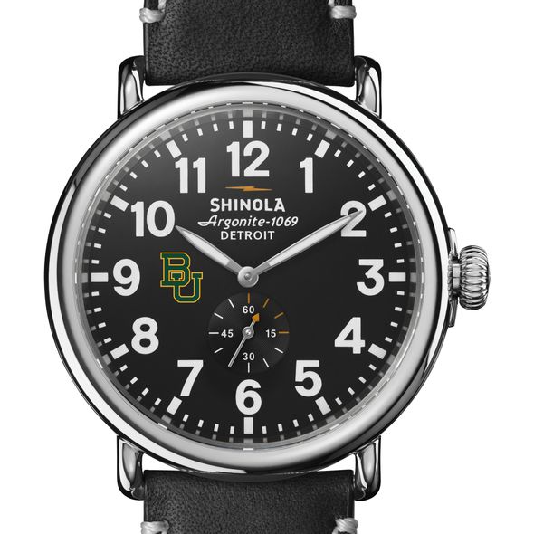 Baylor Shinola Watch, The Runwell 47mm Black Dial - Image 1