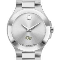 Georgia Tech Women's Movado Collection Stainless Steel Watch with Silver Dial