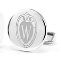 University of Wisconsin Cufflinks in Sterling Silver - Image 2