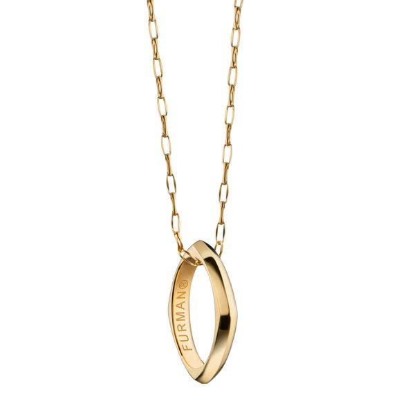 Furman Monica Rich Kosann Poesy Ring Necklace in Gold - Image 1