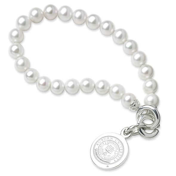 Auburn Pearl Bracelet with Sterling Silver Charm - Image 1