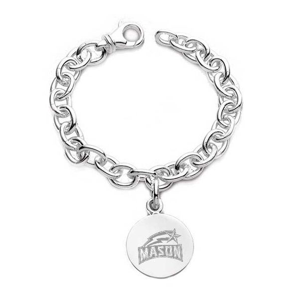 George Mason University Sterling Silver Charm Bracelet - Image 1