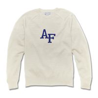 USAFA Ivory and Royal Blue Letter Sweater by M.LaHart