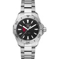 Indiana Men's TAG Heuer Steel Aquaracer with Black Dial - Image 2