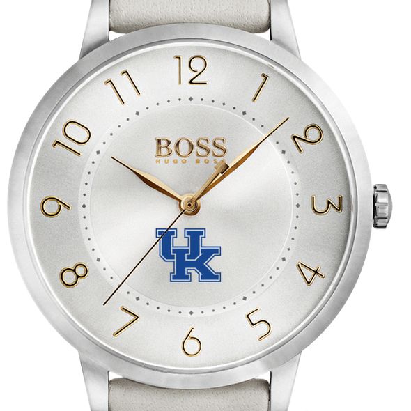 University of Kentucky Women's BOSS White Leather from M.LaHart