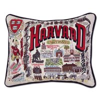 Harvard Embroidered Pillow