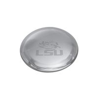 LSU Glass Dome Paperweight by Simon Pearce