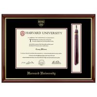 Harvard Diploma Frame with Tassel Shadow Box