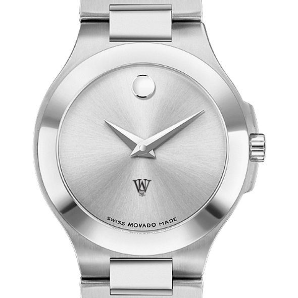 WashU Women's Movado Collection Stainless Steel Watch with Silver Dial - Image 1