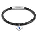 click to view USAFA Leather Bracelet with Sterling Silver Tag - Black - Image 1