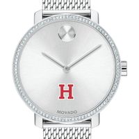 Harvard Women's Movado Bold with Crystal Bezel & Mesh Bracelet