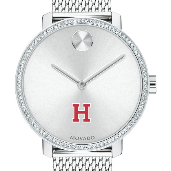 Harvard Women's Movado Bold with Crystal Bezel & Mesh Bracelet - Image 1