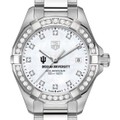 click to view Indiana University W's TAG Heuer Steel Aquaracer with MOP Dia Dial & Bezel - Image 1
