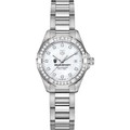click to view Indiana University W's TAG Heuer Steel Aquaracer with MOP Dia Dial & Bezel - Image 2