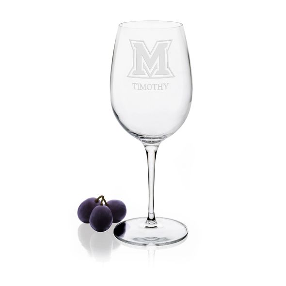 Miami University Red Wine Glasses - Set of 4 - Image 1