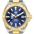 Creighton Men's TAG Heuer Automatic Two-Tone Aquaracer with Blue Dial - Image 1