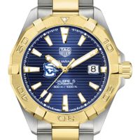 Creighton Men's TAG Heuer Automatic Two-Tone Aquaracer with Blue Dial