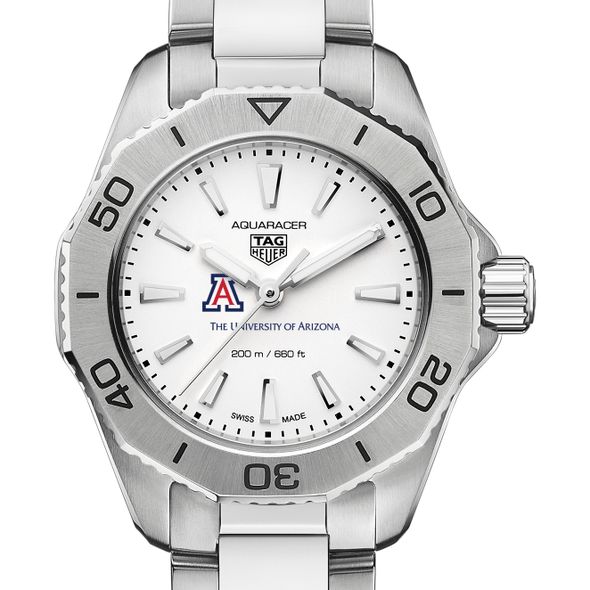 University of Arizona Women's TAG Heuer Steel Aquaracer with Silver Dial