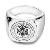 Carnegie Mellon Sterling Silver Square Cushion Ring
