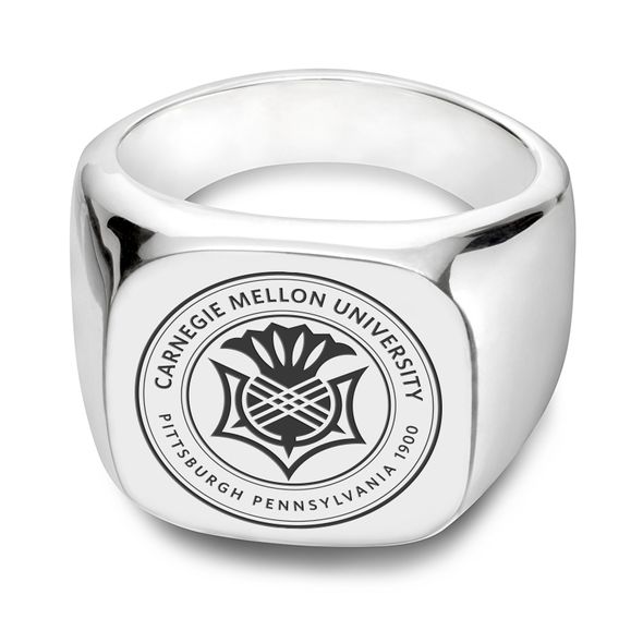 Carnegie Mellon Sterling Silver Square Cushion Ring - Image 1