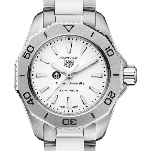 Furman Women's TAG Heuer Steel Aquaracer with Silver Dial - Image 1